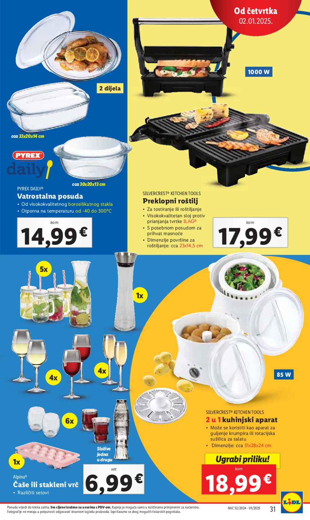 Lidl super ponuda od četvrtka 02.01.-05.01.2025.