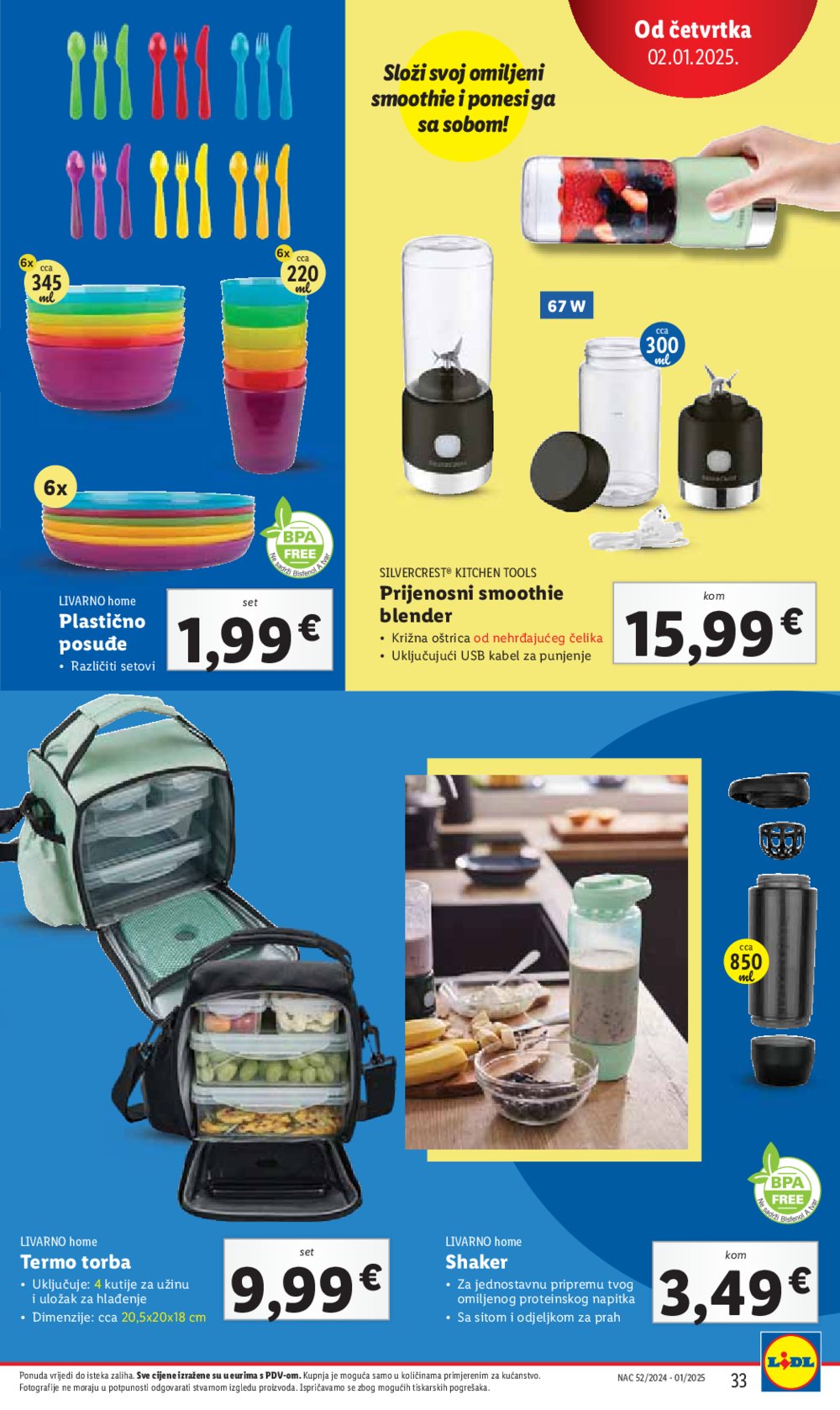 Lidl super ponuda od četvrtka 02.01.-05.01.2025.