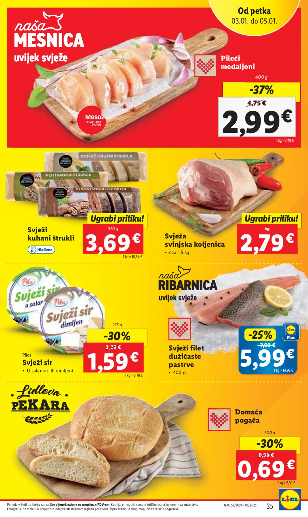 Lidl super ponuda od četvrtka 02.01.-05.01.2025.