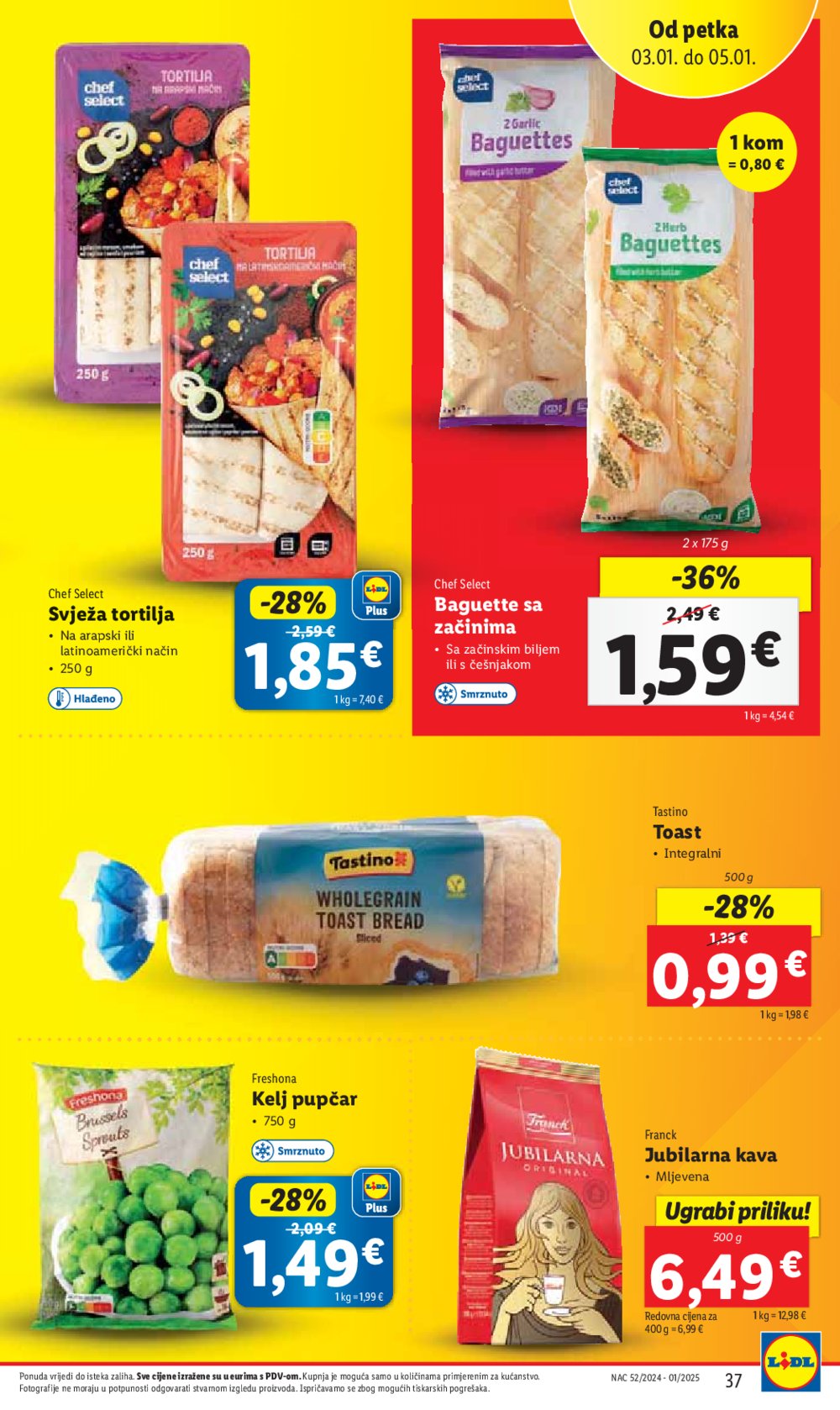 Lidl super ponuda od četvrtka 02.01.-05.01.2025.