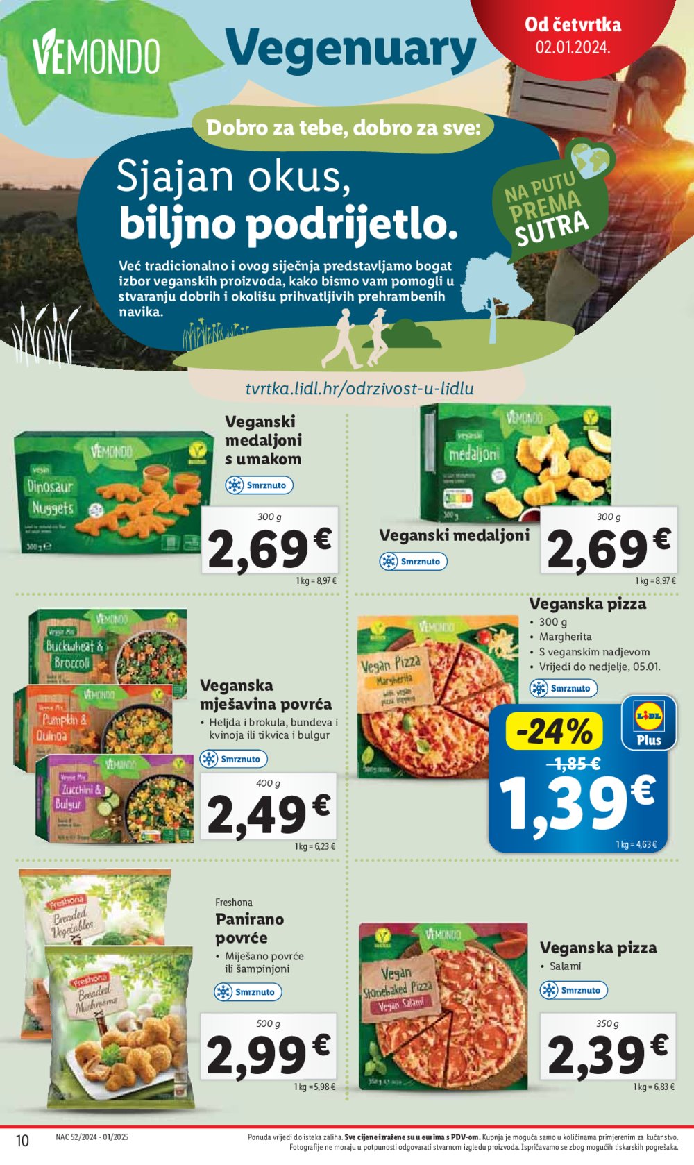 Lidl super ponuda od četvrtka 02.01.-05.01.2025.