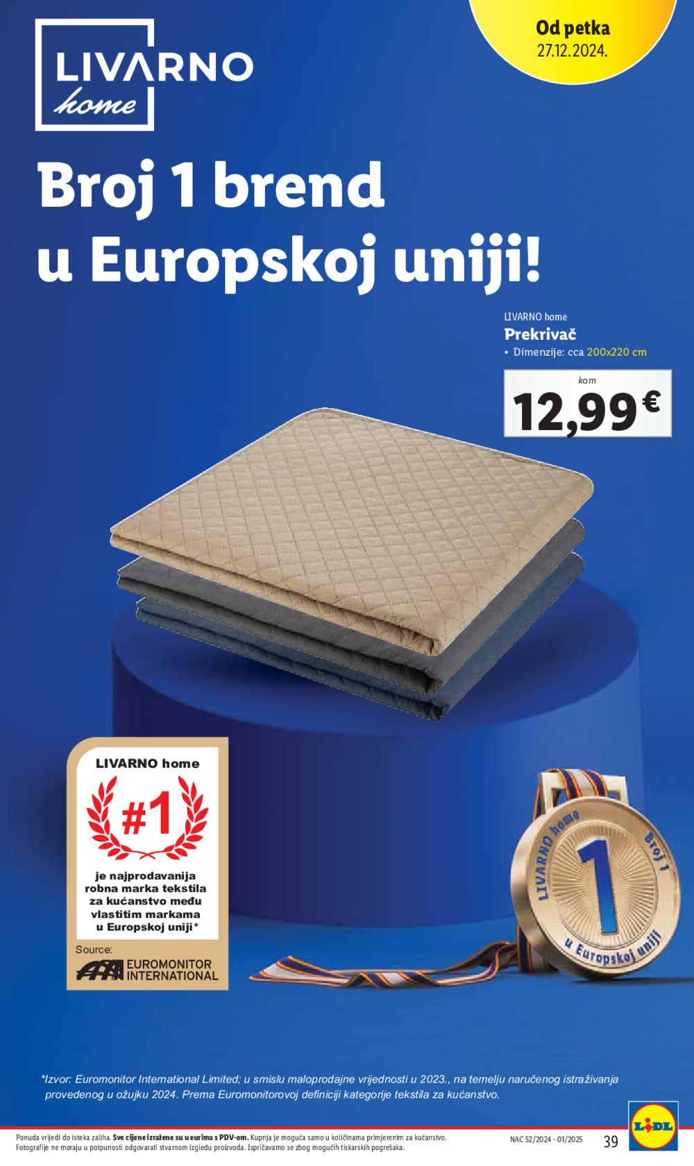 Lidl super ponuda od petka 27.12.-05.01.2025.