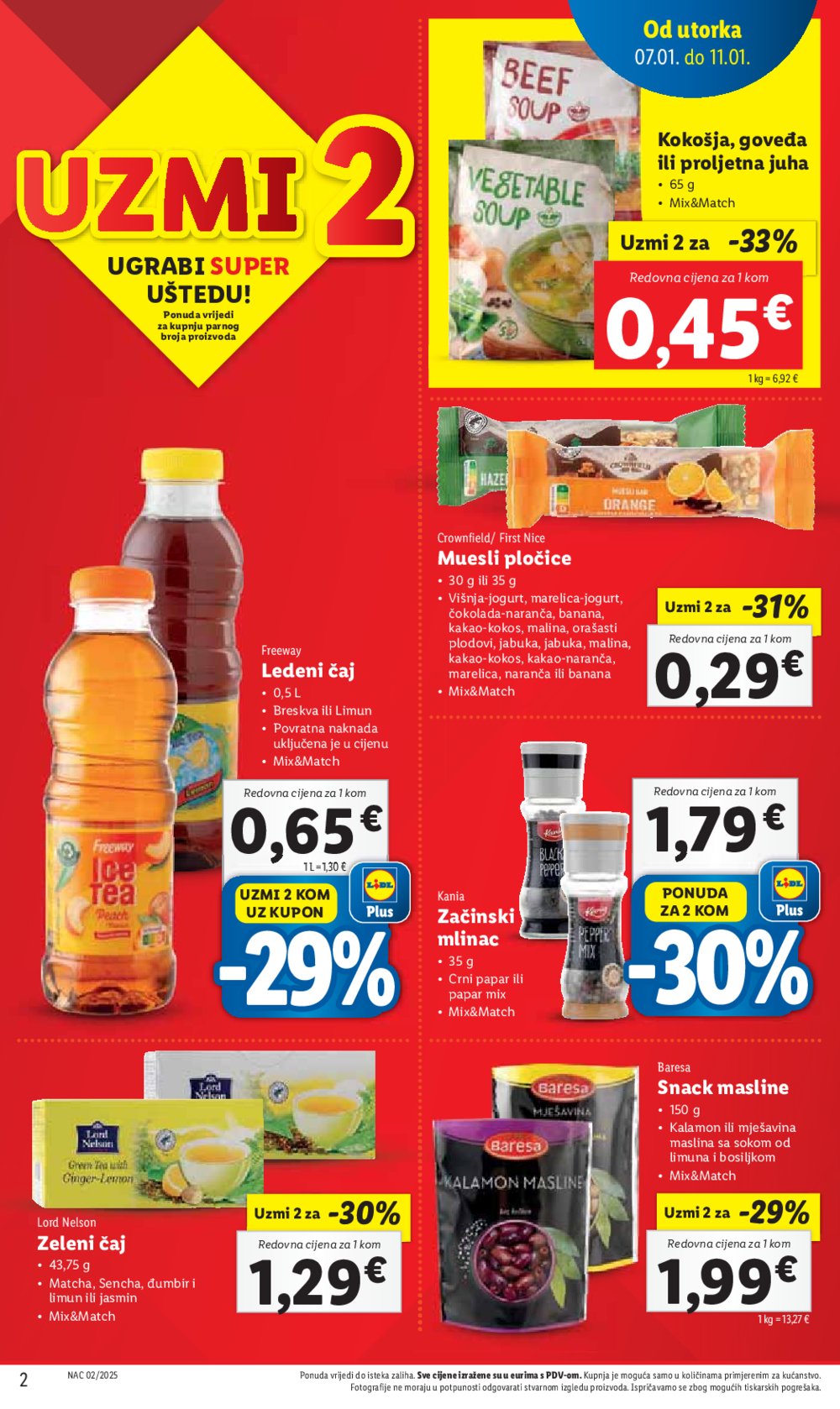 Lidl super ponuda utorka 07.01.-11.01.2025.