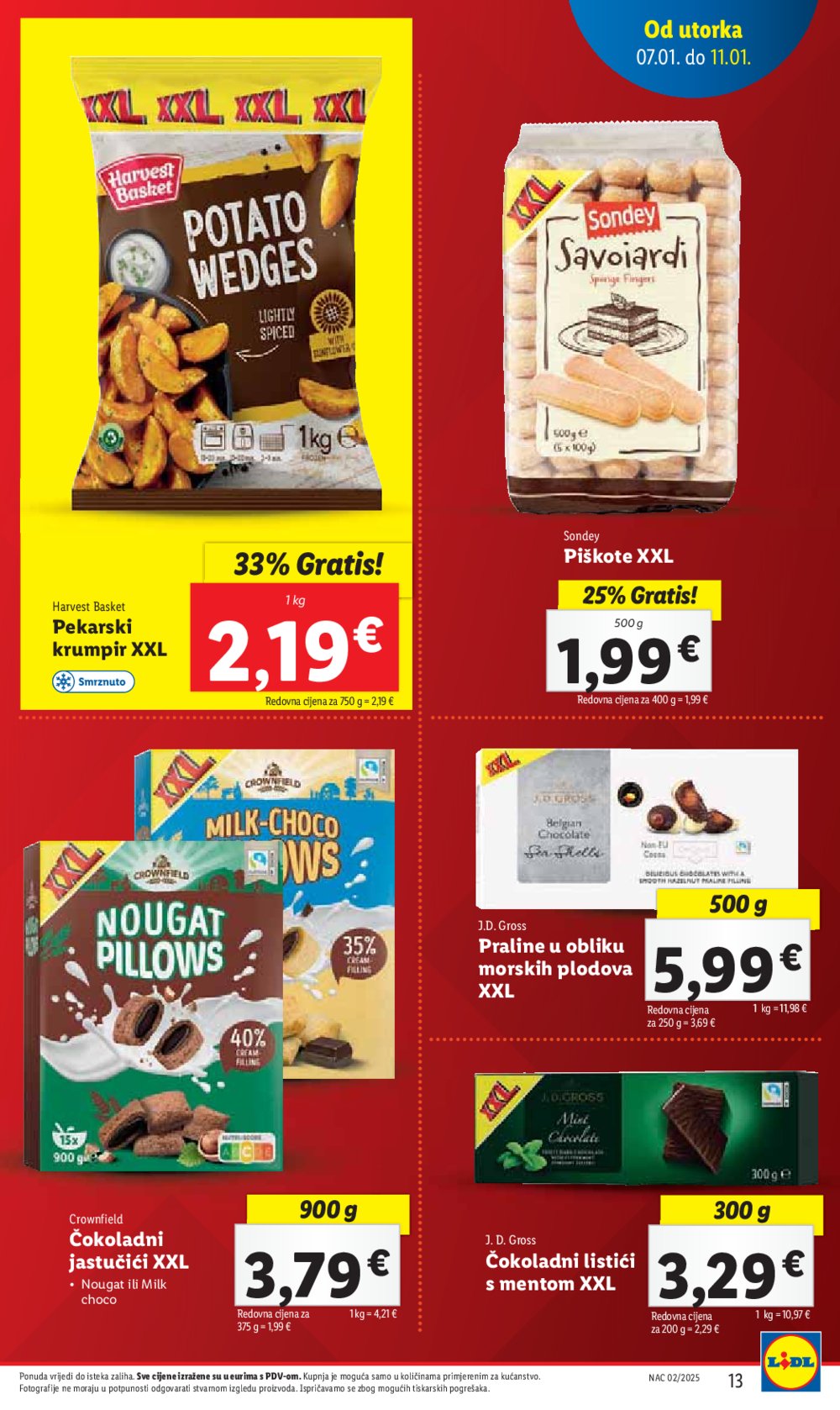 Lidl super ponuda utorka 07.01.-11.01.2025.