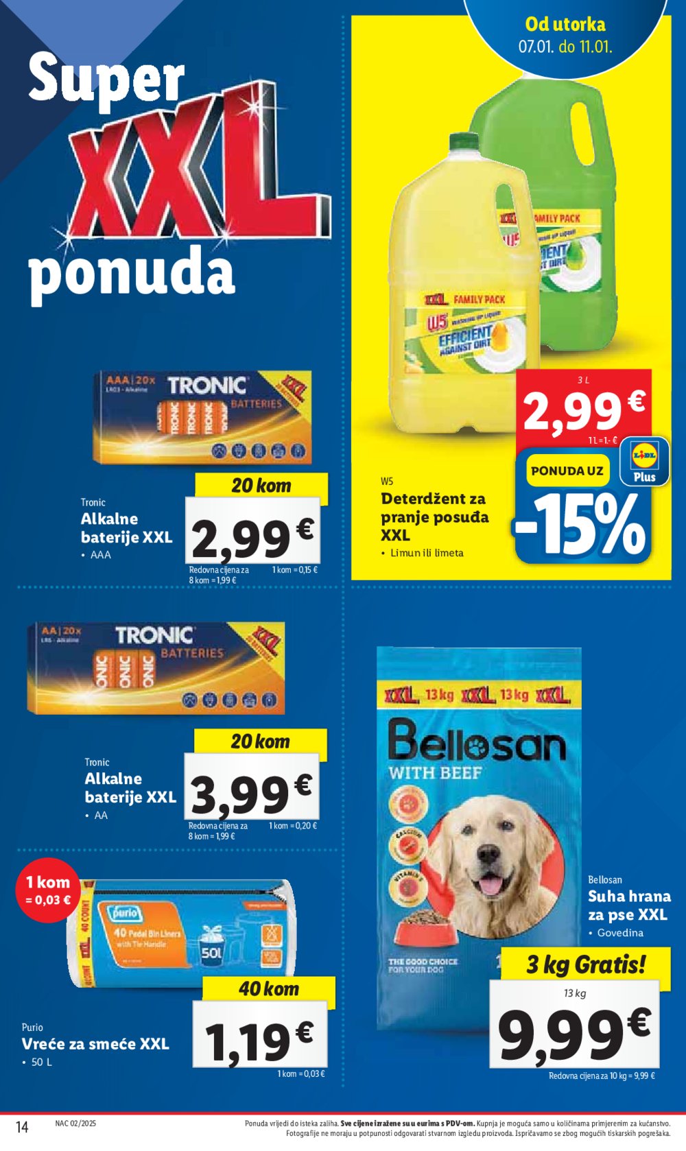 Lidl super ponuda utorka 07.01.-11.01.2025.