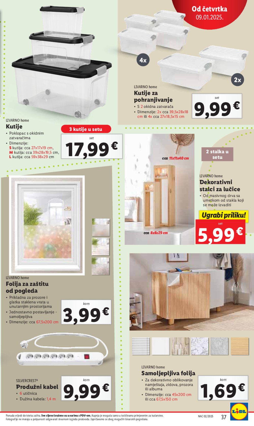 Lidl super ponuda utorka 07.01.-11.01.2025.