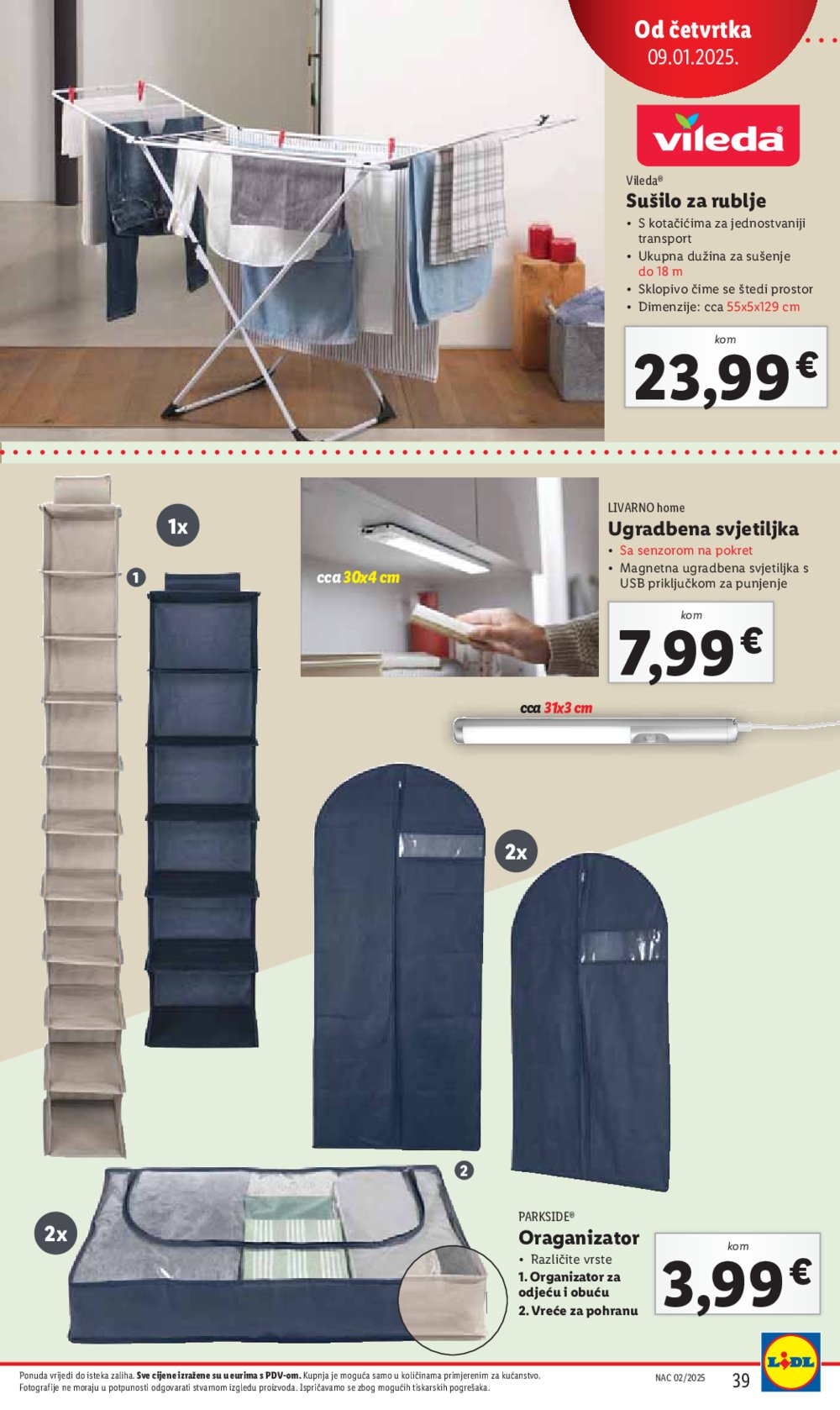 Lidl super ponuda utorka 07.01.-11.01.2025.