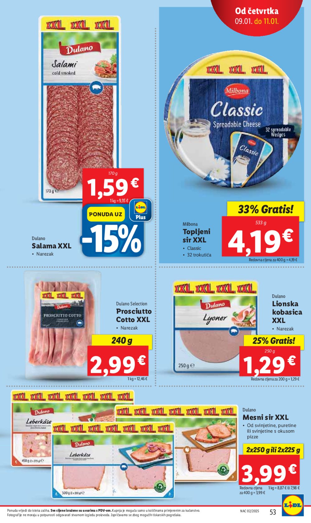 Lidl super ponuda utorka 07.01.-11.01.2025.