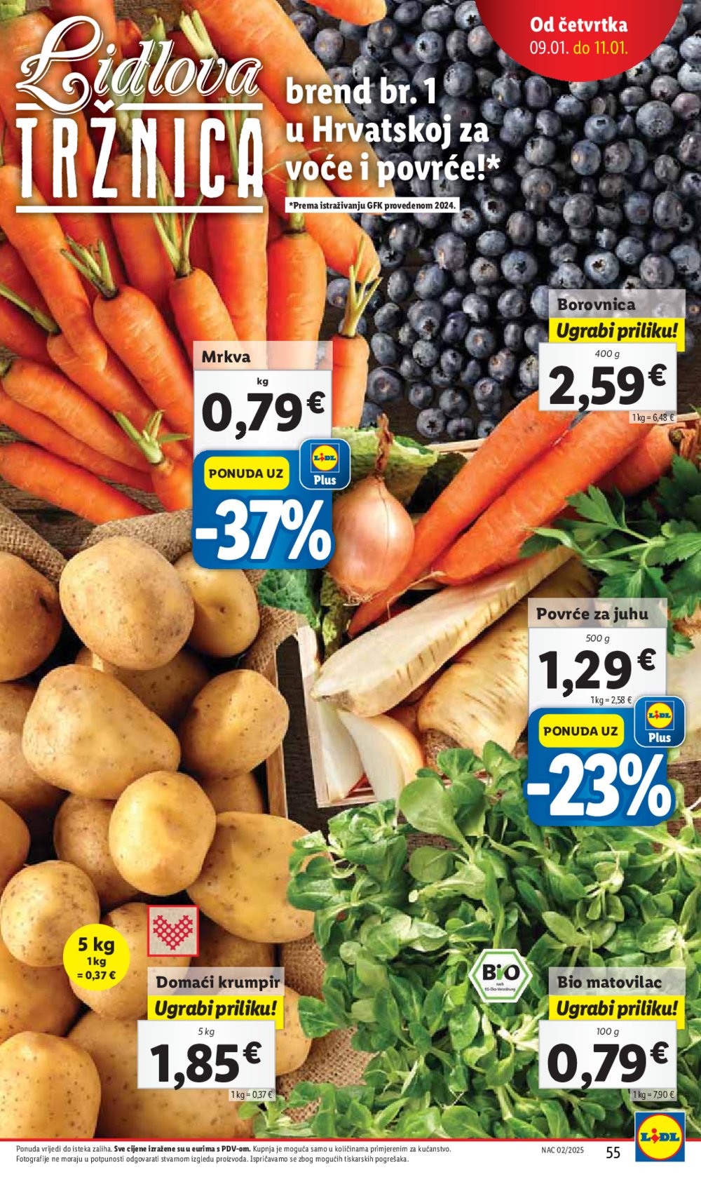 Lidl super ponuda utorka 07.01.-11.01.2025.