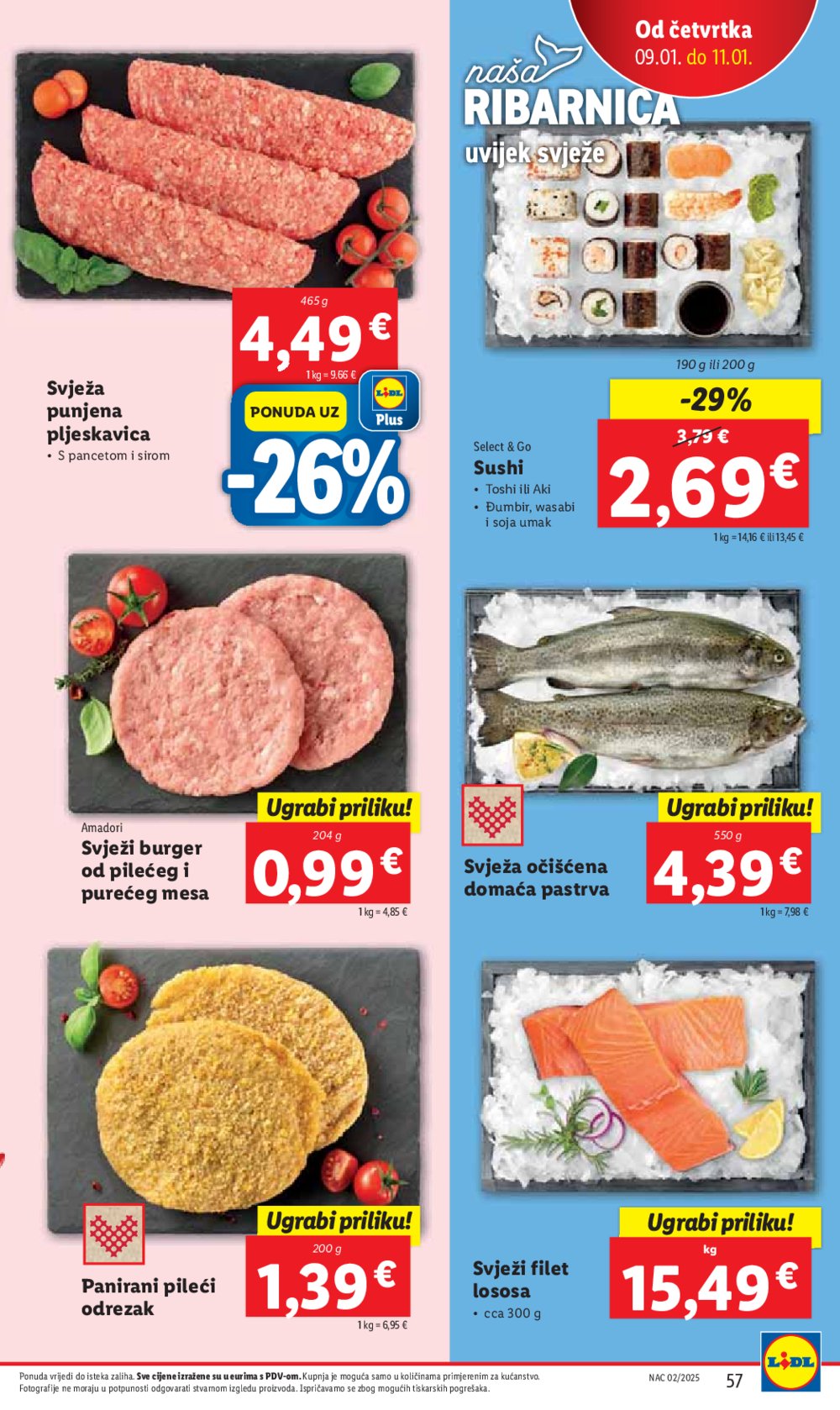 Lidl super ponuda utorka 07.01.-11.01.2025.