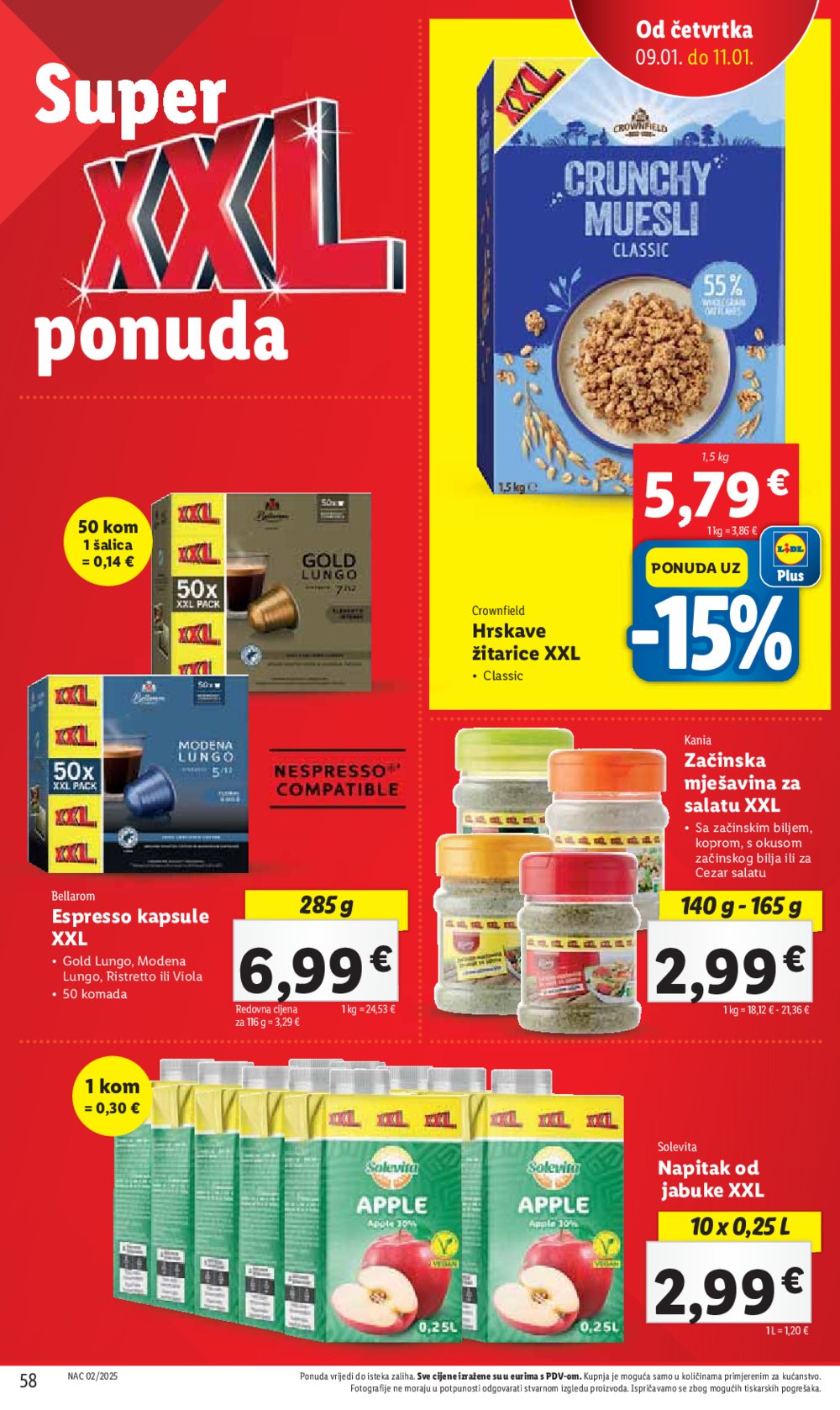 Lidl super ponuda utorka 07.01.-11.01.2025.