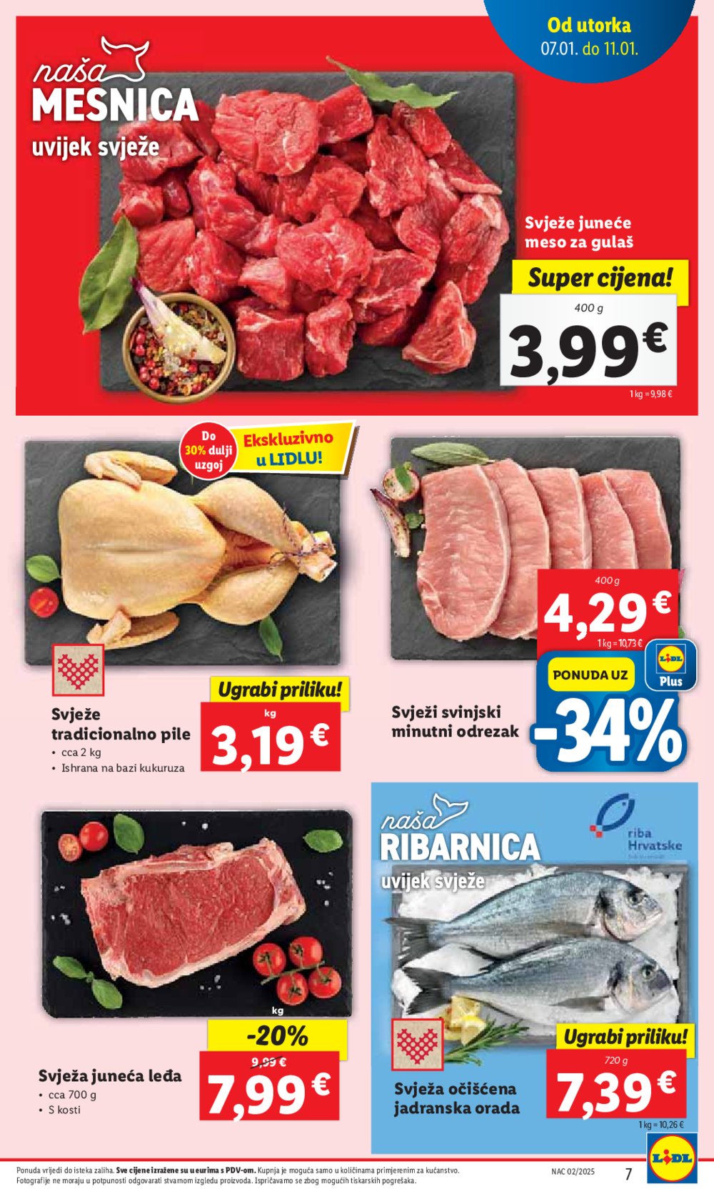 Lidl super ponuda utorka 07.01.-11.01.2025.