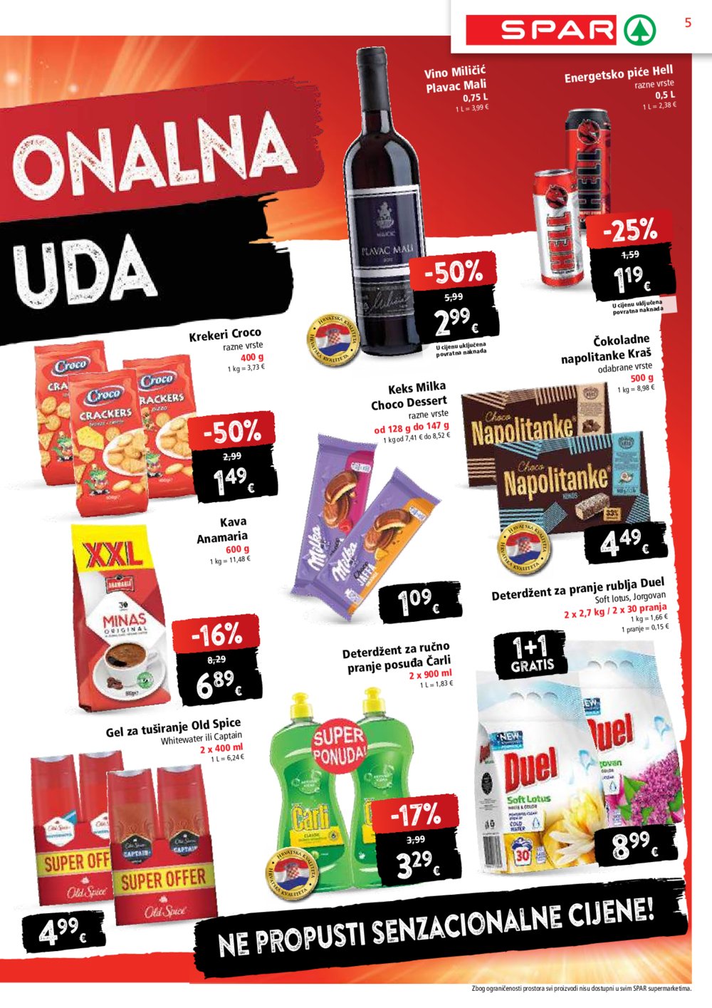 SPAR katalog Akcija 02.01.- 07.01. 2025.