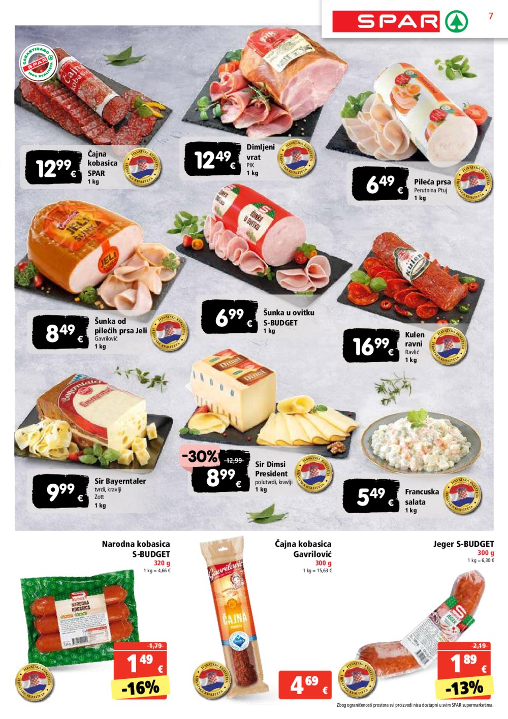 SPAR katalog Akcija 02.01.- 07.01. 2025.