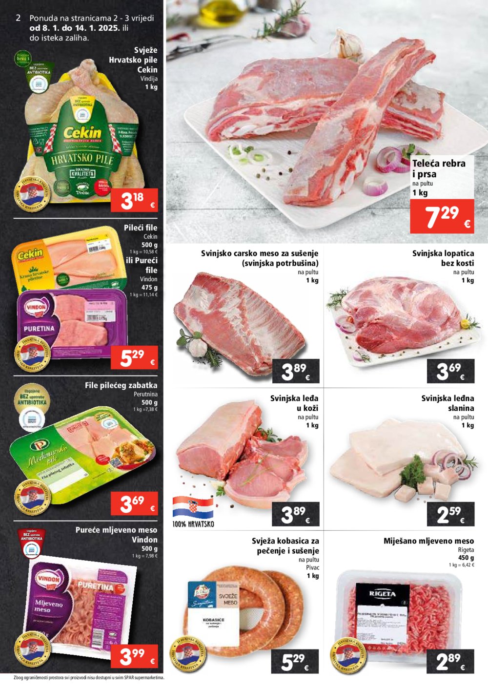 SPAR katalog Akcija 08.01.- 14.01. 2025.