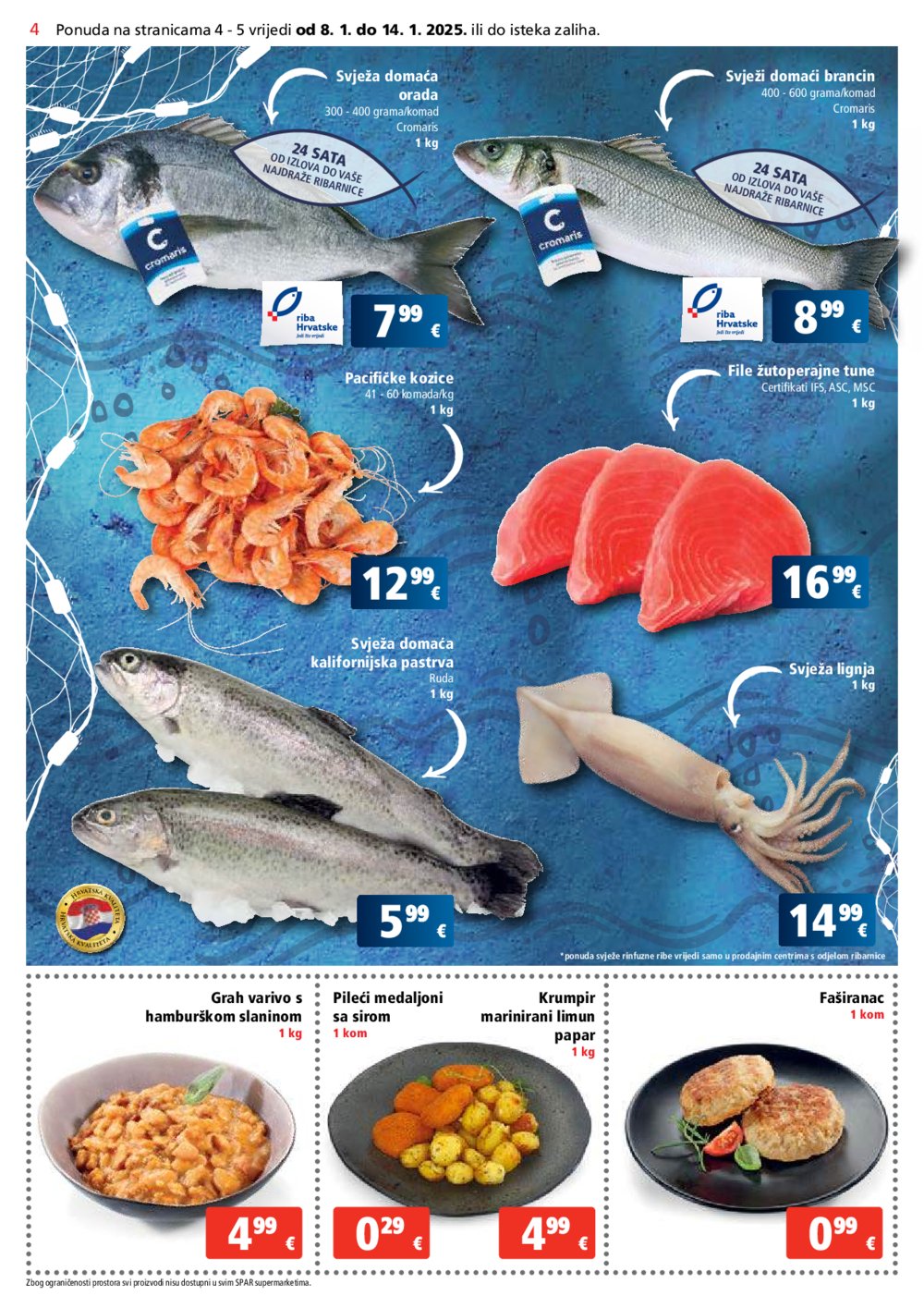 SPAR katalog Akcija 08.01.- 14.01. 2025.