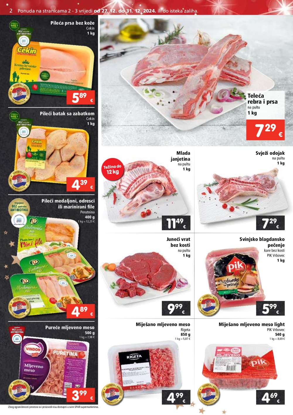 SPAR katalog Akcija 27.12.-31.12.2024.