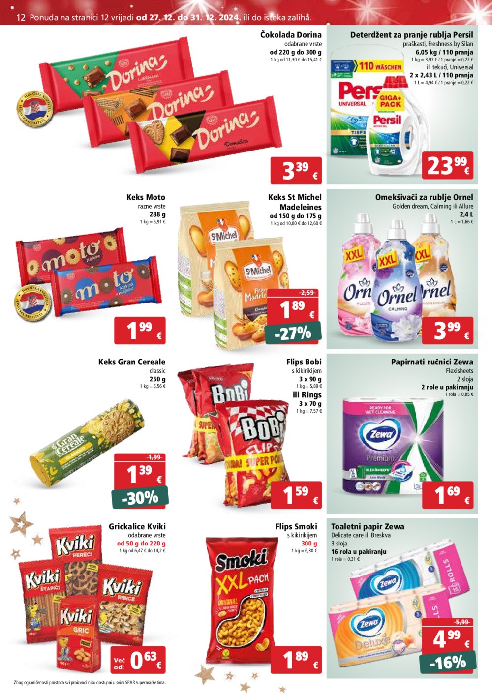 SPAR katalog Akcija 27.12.-31.12.2024.