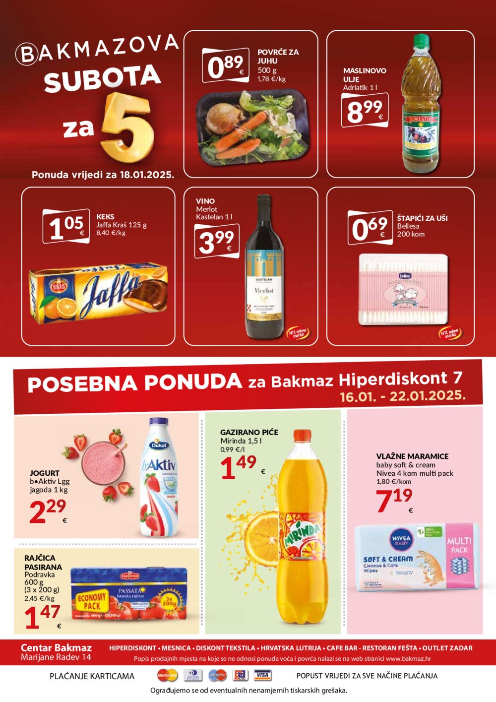 Bakmaz katalog Akcija 16.01.-22.01.2025.