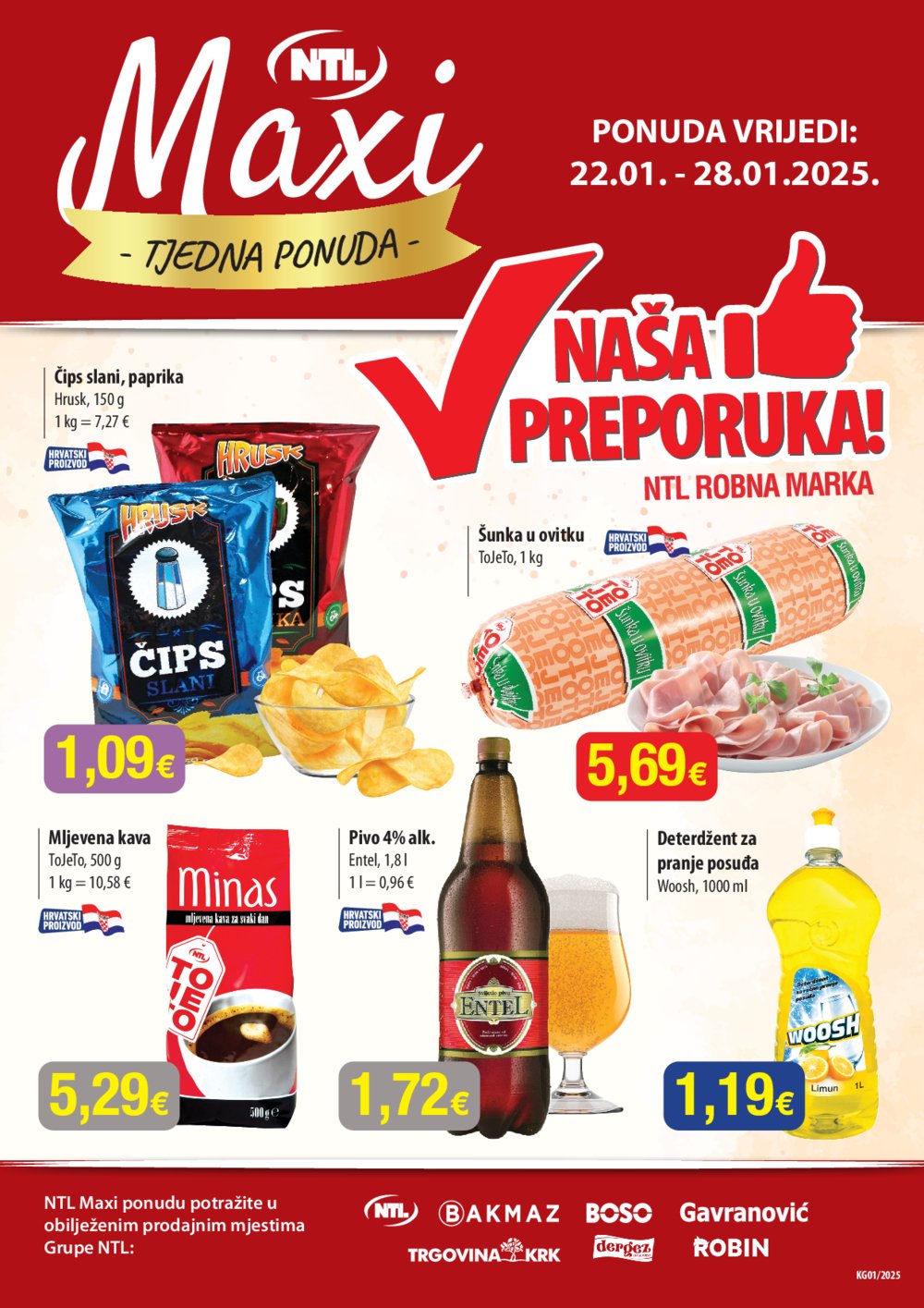 Bakmaz katalog NTL Maxi Tjedna 22.01.-28.01.2025