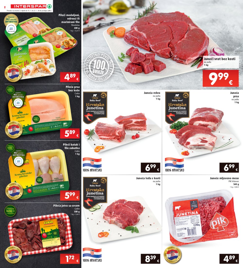 INTERSPAR katalog Akcija 15.01.-21.01.2025.