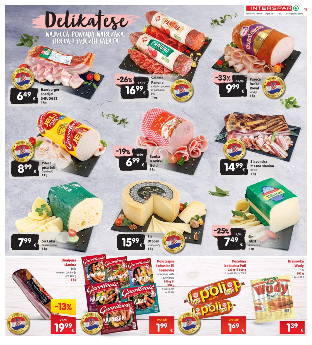 INTERSPAR katalog Akcija 15.01.-21.01.2025.