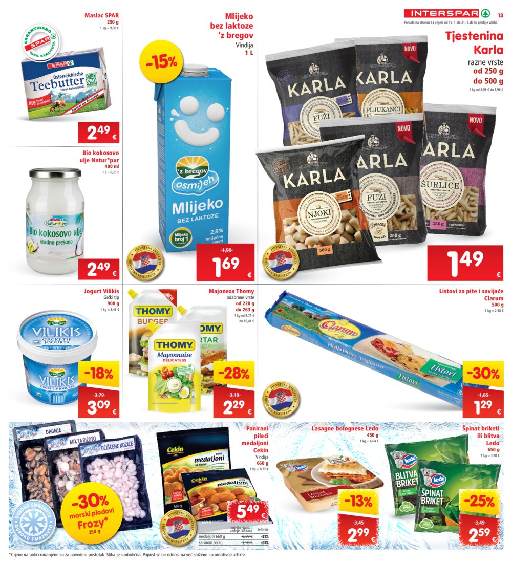 INTERSPAR katalog Akcija 15.01.-21.01.2025.