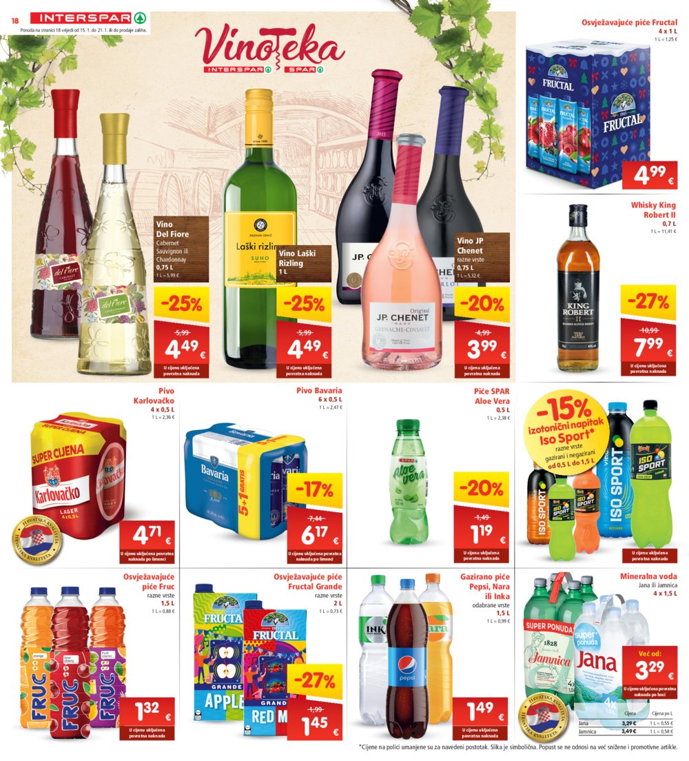 INTERSPAR katalog Akcija 15.01.-21.01.2025.