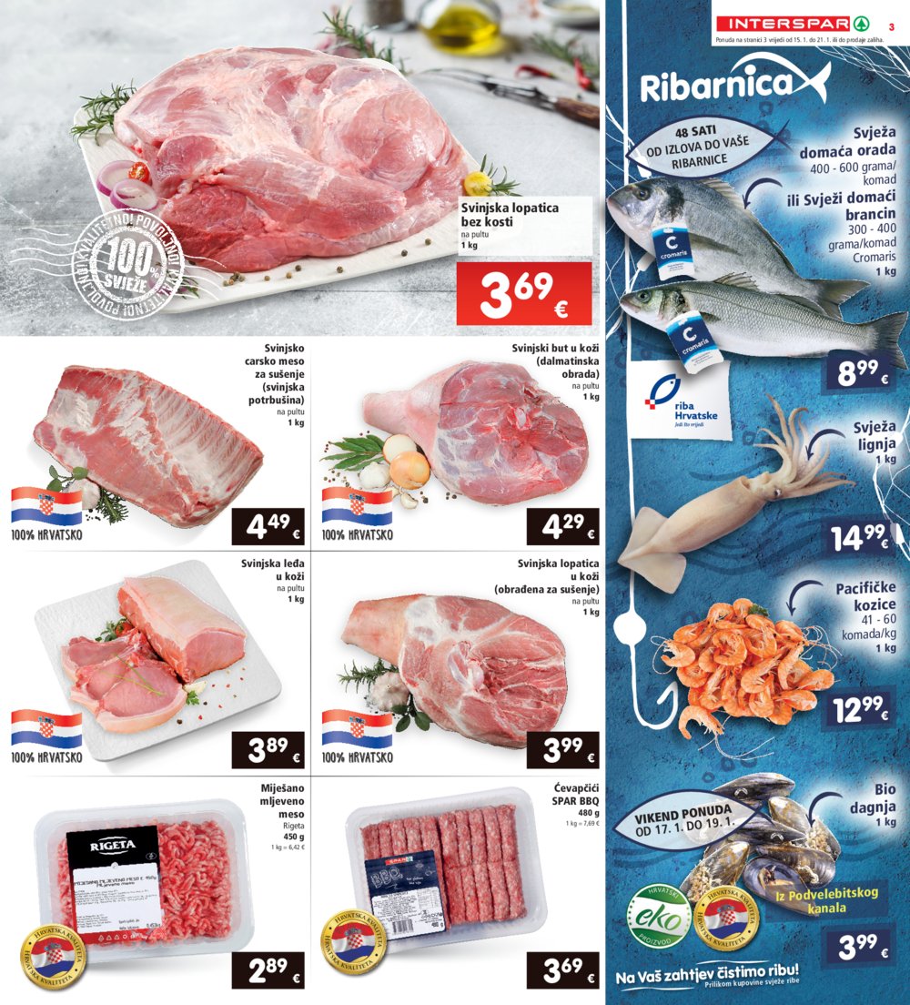 INTERSPAR katalog Akcija 15.01.-21.01.2025.