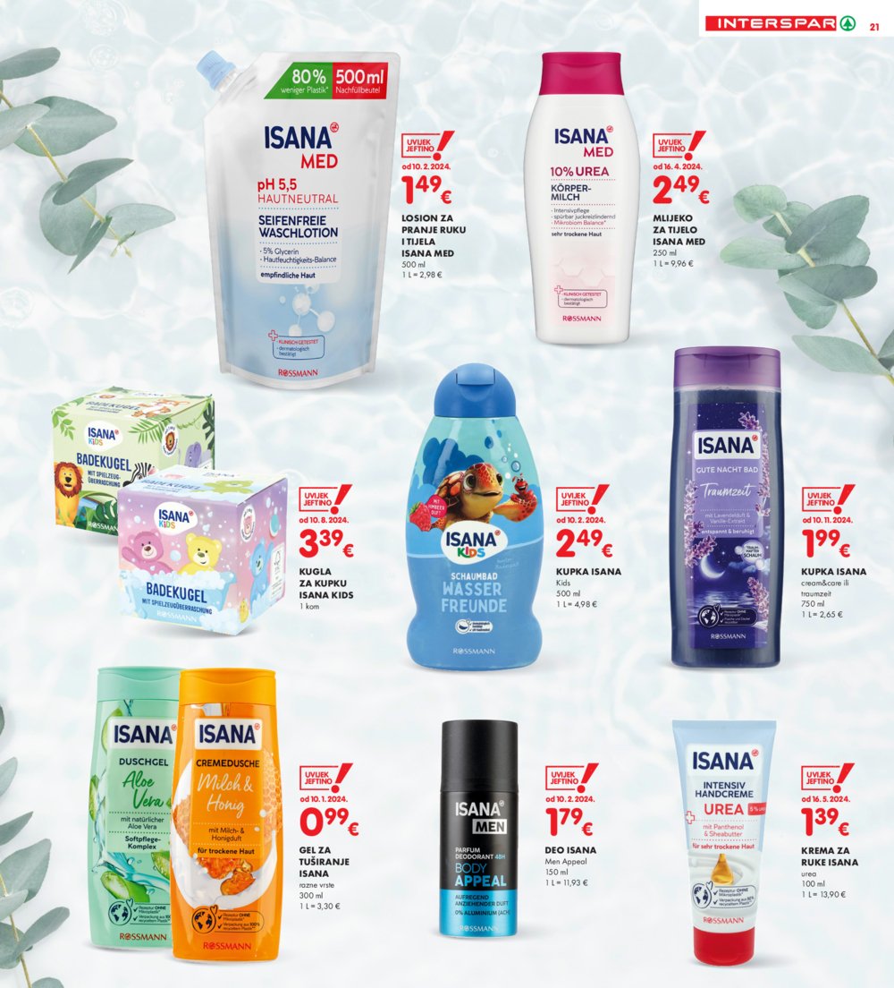 INTERSPAR katalog Akcija 15.01.-21.01.2025.