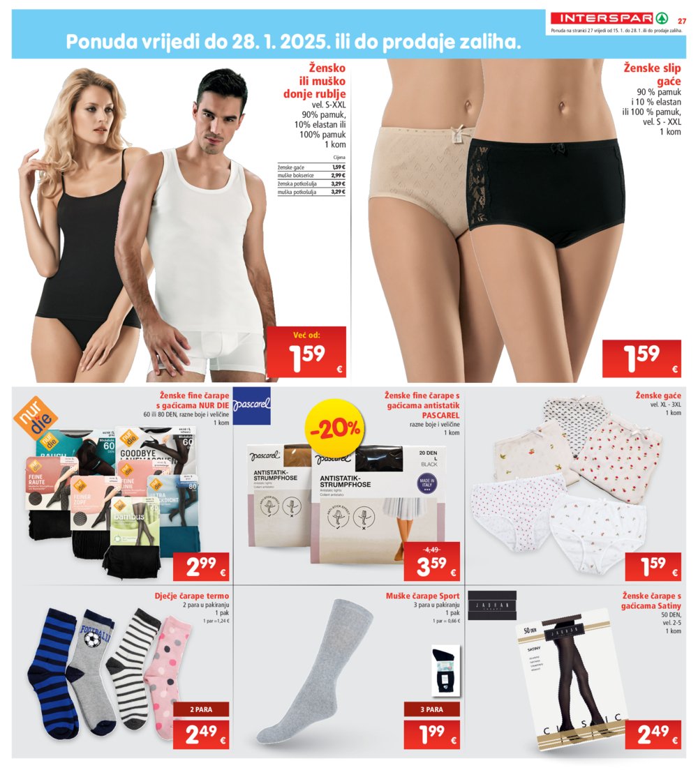 INTERSPAR katalog Akcija 15.01.-21.01.2025.