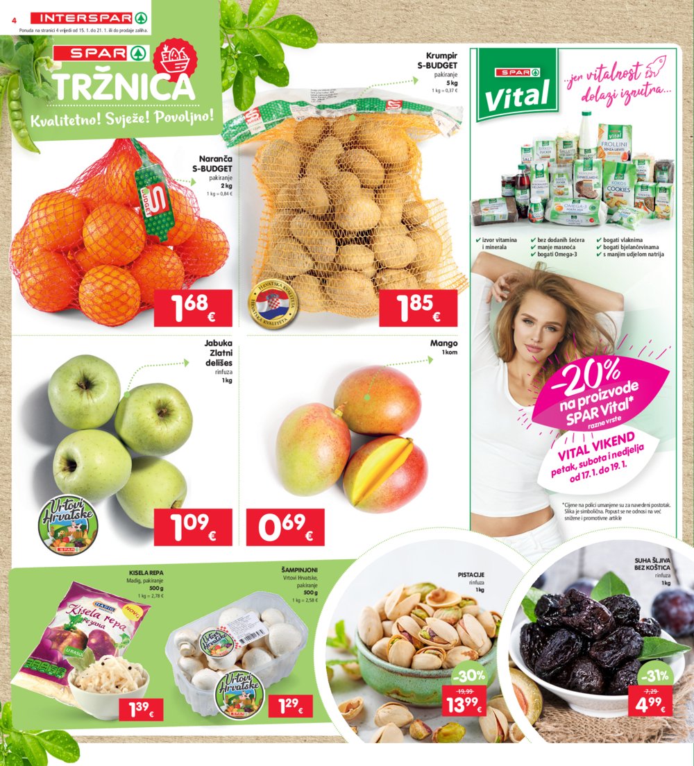 INTERSPAR katalog Akcija 15.01.-21.01.2025.