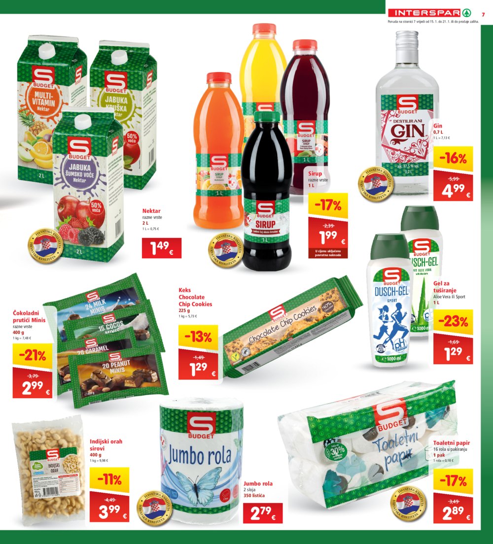 INTERSPAR katalog Akcija 15.01.-21.01.2025.