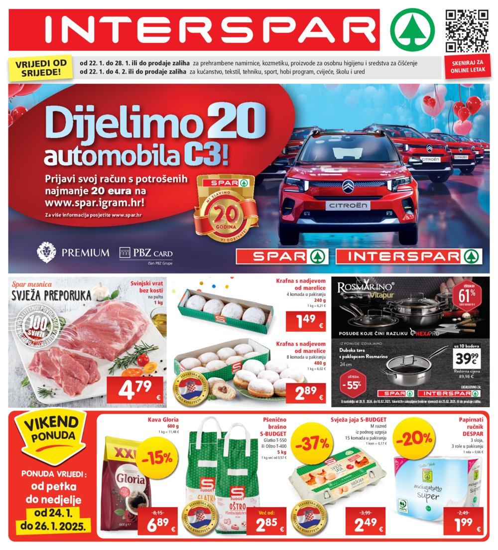 INTERSPAR katalog Akcija 22.01.-28.01.2025.