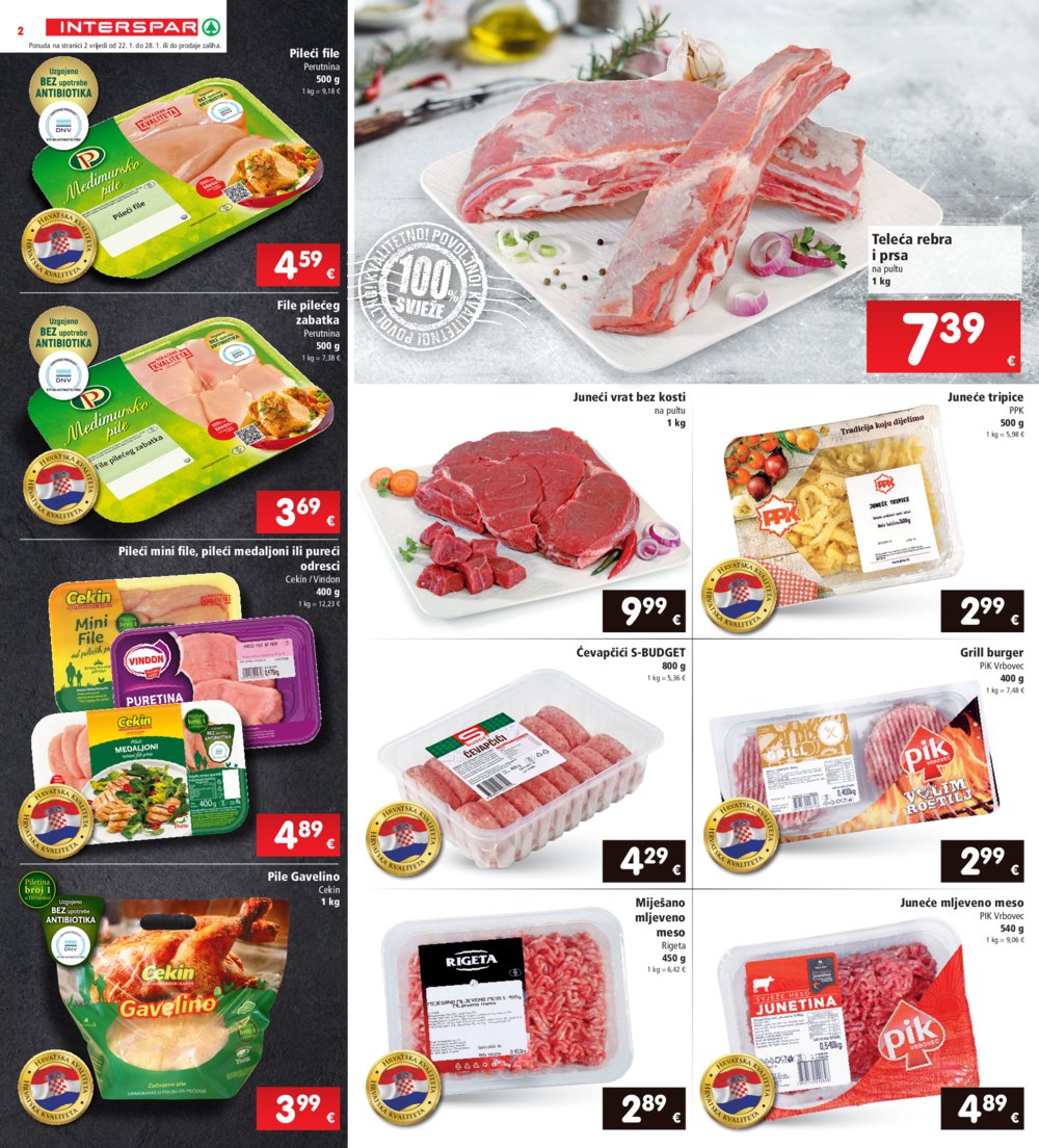 INTERSPAR katalog Akcija 22.01.-28.01.2025.