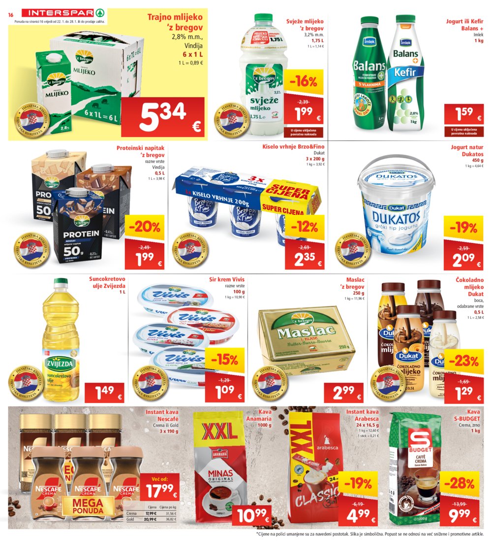 INTERSPAR katalog Akcija 22.01.-28.01.2025.