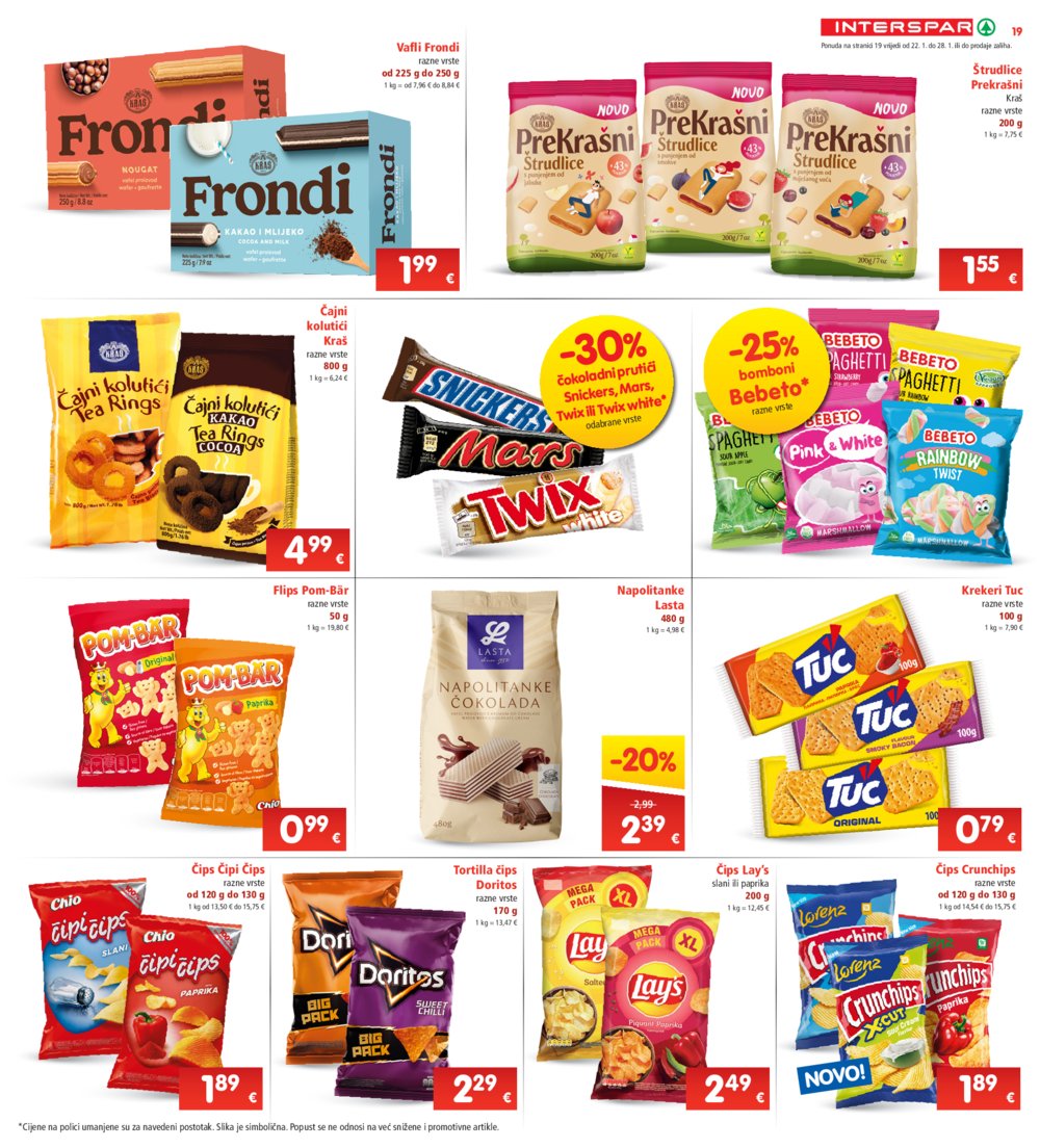 INTERSPAR katalog Akcija 22.01.-28.01.2025.