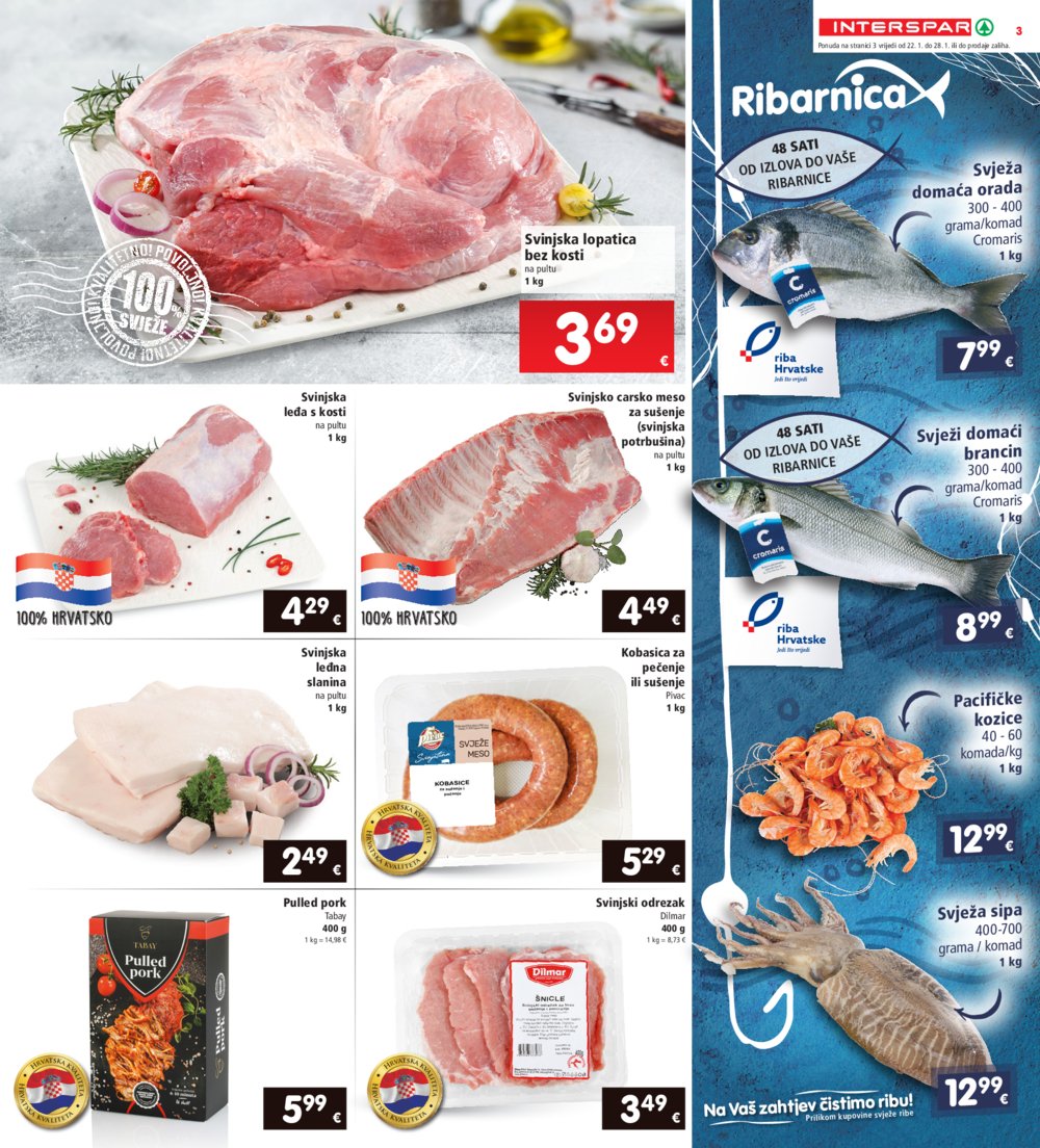 INTERSPAR katalog Akcija 22.01.-28.01.2025.