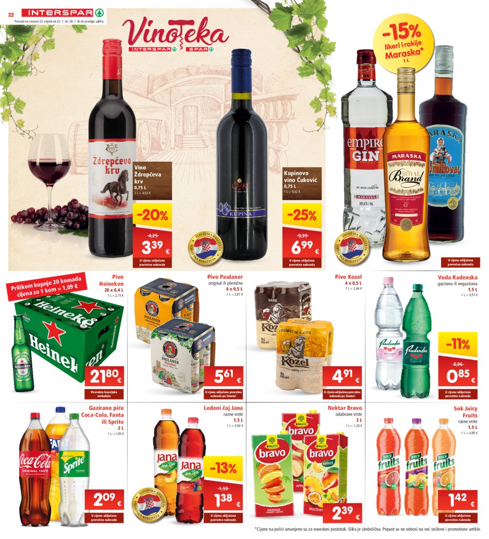 INTERSPAR katalog Akcija 22.01.-28.01.2025.