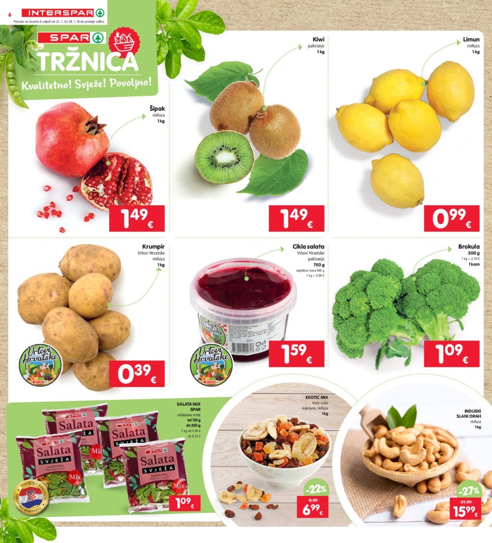 INTERSPAR katalog Akcija 22.01.-28.01.2025.