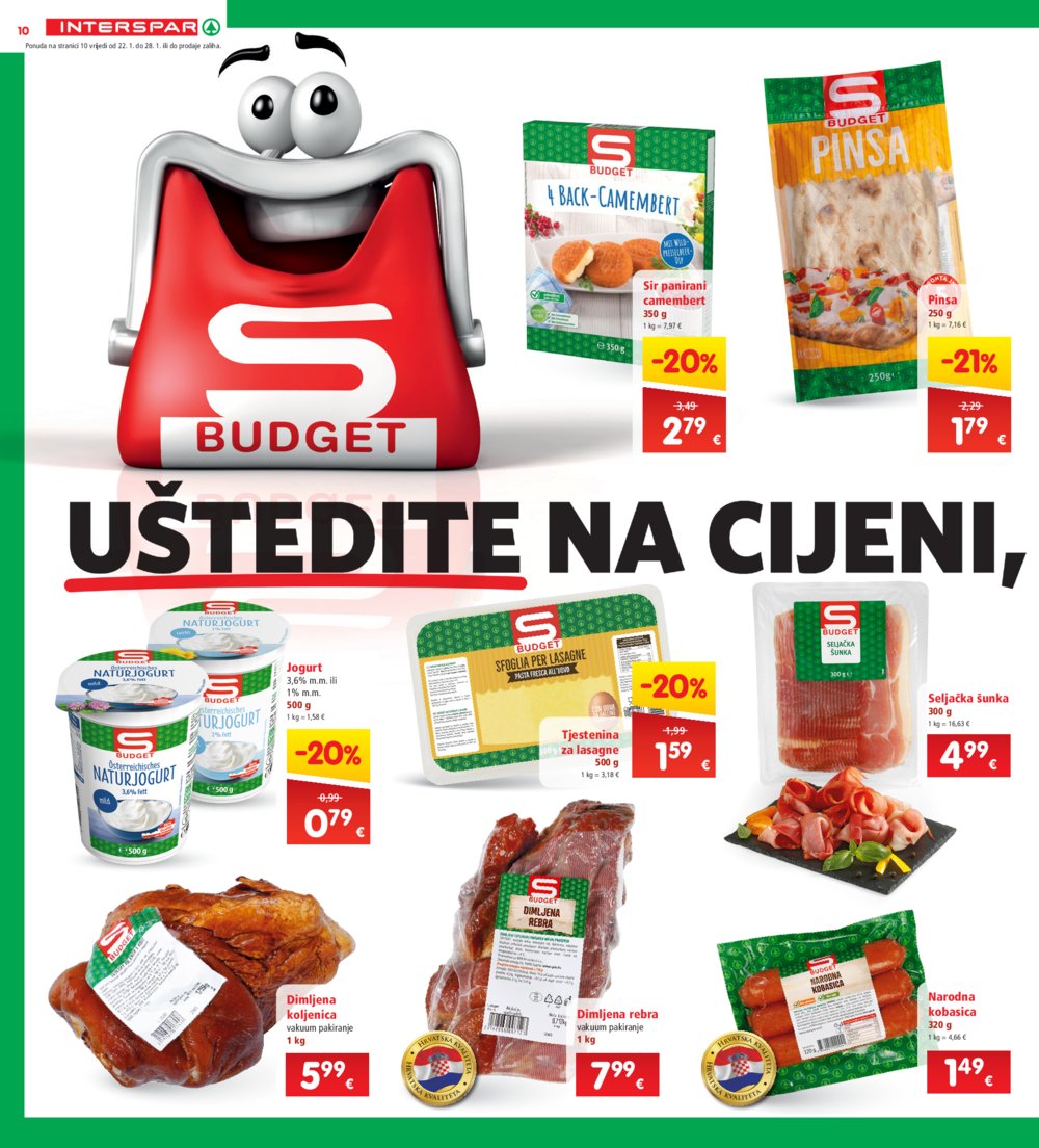 INTERSPAR katalog Akcija 22.01.-28.01.2025.