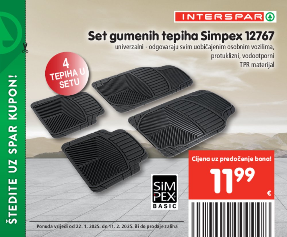 INTERSPAR katalog bonova 22.01.-11.02.2025.