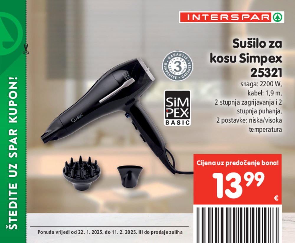 INTERSPAR katalog bonova 22.01.-11.02.2025.