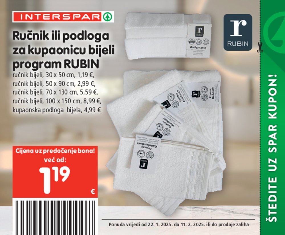 INTERSPAR katalog bonova 22.01.-11.02.2025.