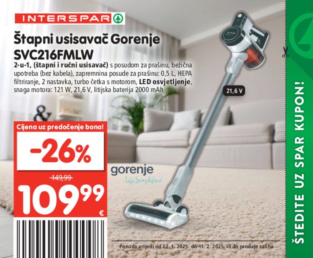 INTERSPAR katalog bonova 22.01.-11.02.2025.