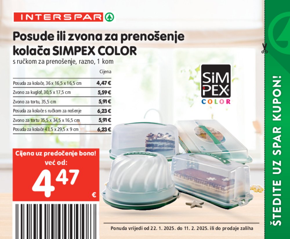 INTERSPAR katalog bonova 22.01.-11.02.2025.