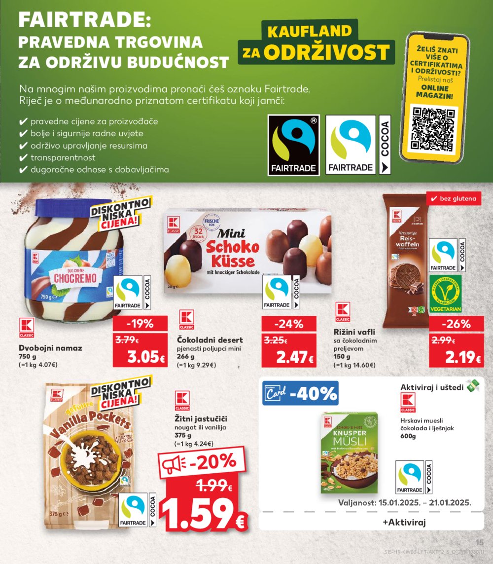 Kaufland katalog Akcija 15.01.-21.01.2025. Odabrane poslovnice