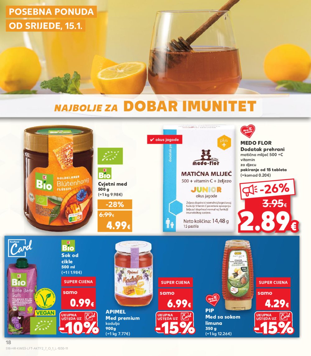 Kaufland katalog Akcija 15.01.-21.01.2025. Odabrane poslovnice