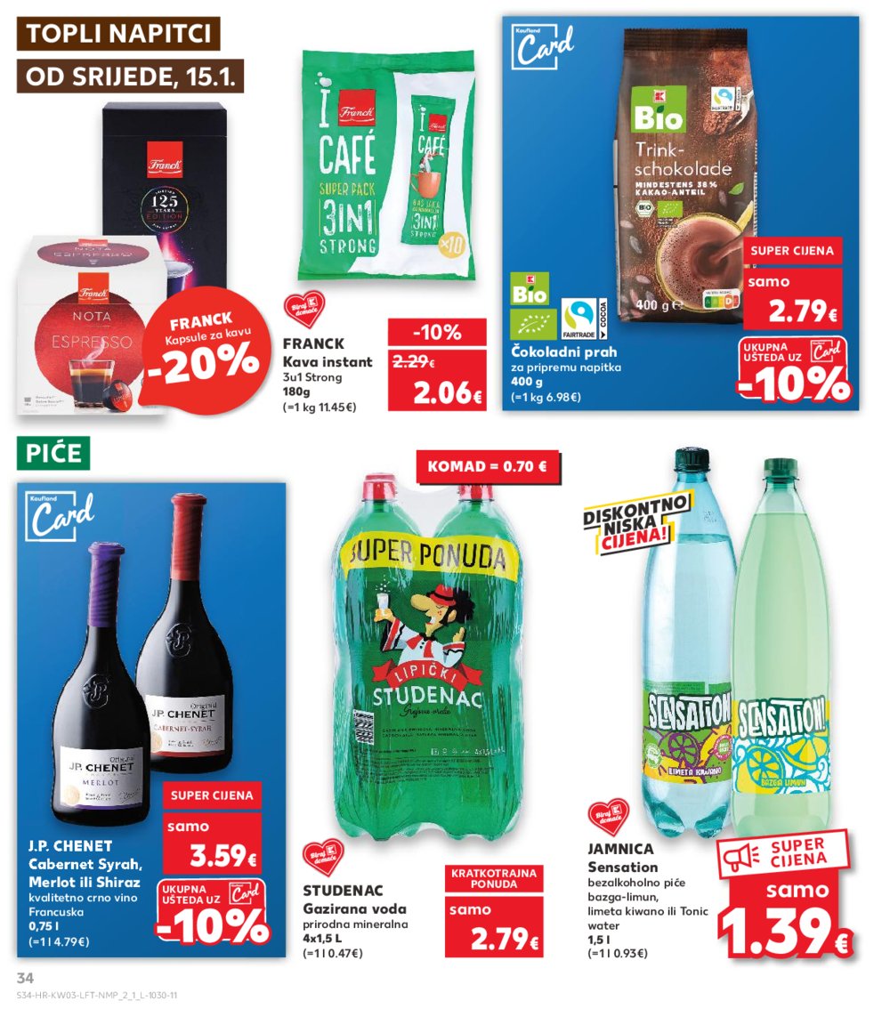 Kaufland katalog Akcija 15.01.-21.01.2025. Odabrane poslovnice