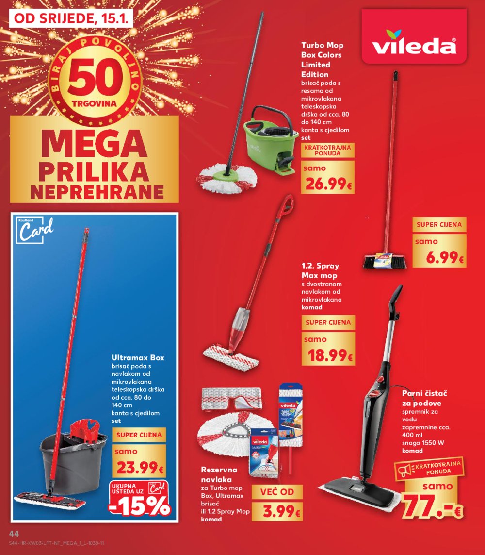 Kaufland katalog Akcija 15.01.-21.01.2025. Odabrane poslovnice